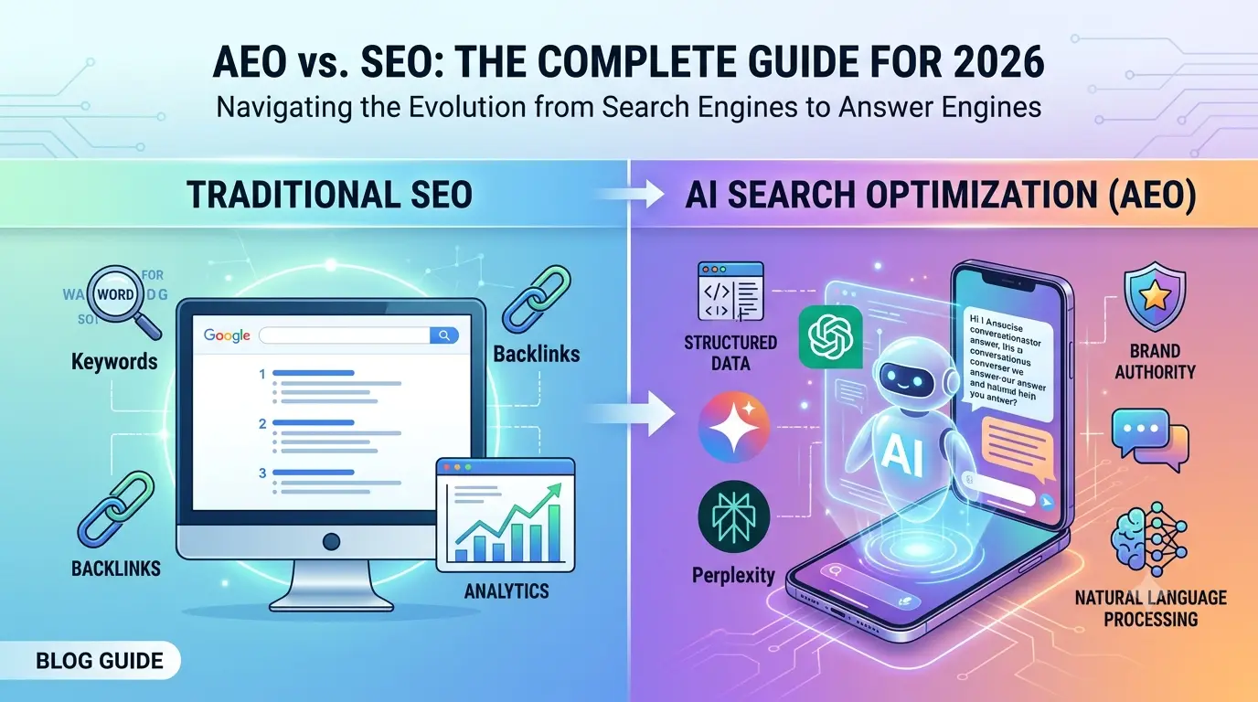 AI Search Optimization (AEO) vs SEO: The Complete Guide for 2026