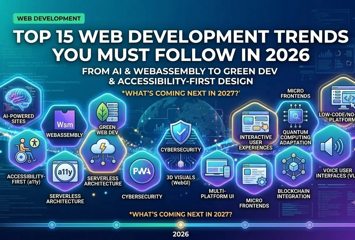 Top 15 Web Development Trends You Must Follow in 2026